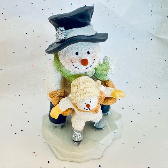Russ Berrie Other - NFS Russ Berrie Snowman and Child Figurine - Hand painted Collectibles